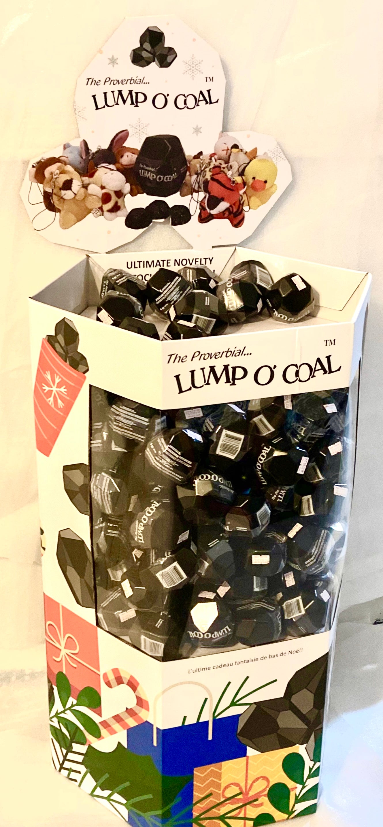 Lump O' Coal Floor Display with 96 Coal