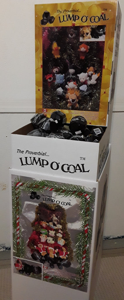 Lump O' Coal Floor Display with 96 Coal - The Proverbial Lump O' Coal TM